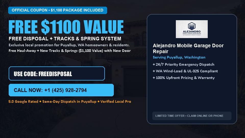 Alejandro Mobile Garage Door Repair FREE Haul-Away & Heavy-Duty Tracks with New Door
